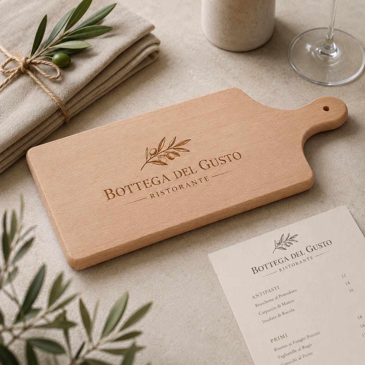 Tagliere rettangolare in faggio personalizzato 34 × 14 cm – foto prodotto 1