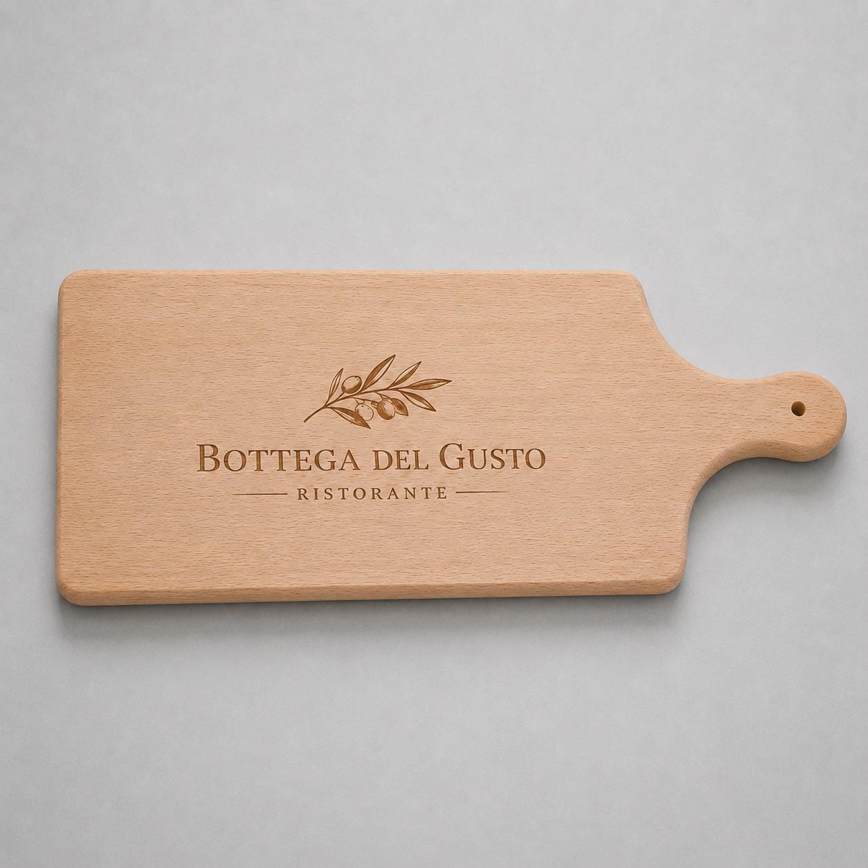 Tagliere rettangolare in faggio personalizzato 34 × 14 cm – foto prodotto 8