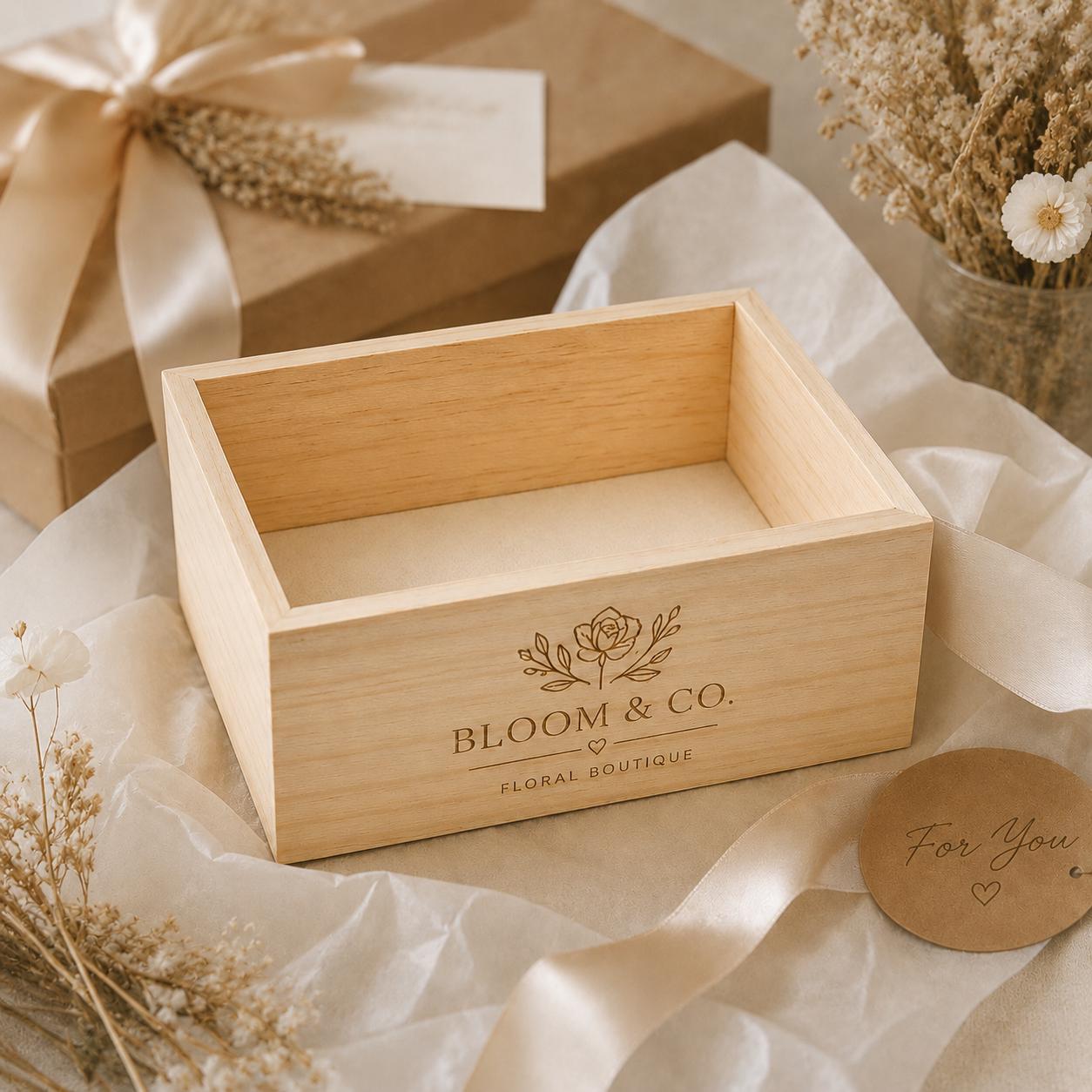 Scatole Portaoggetti Legno Grezzo, 4 Pezzi Piccole legno, 15 x 10 x 6 cm Scatole Di Legno Senza Coperchio Organizer, Artigianato