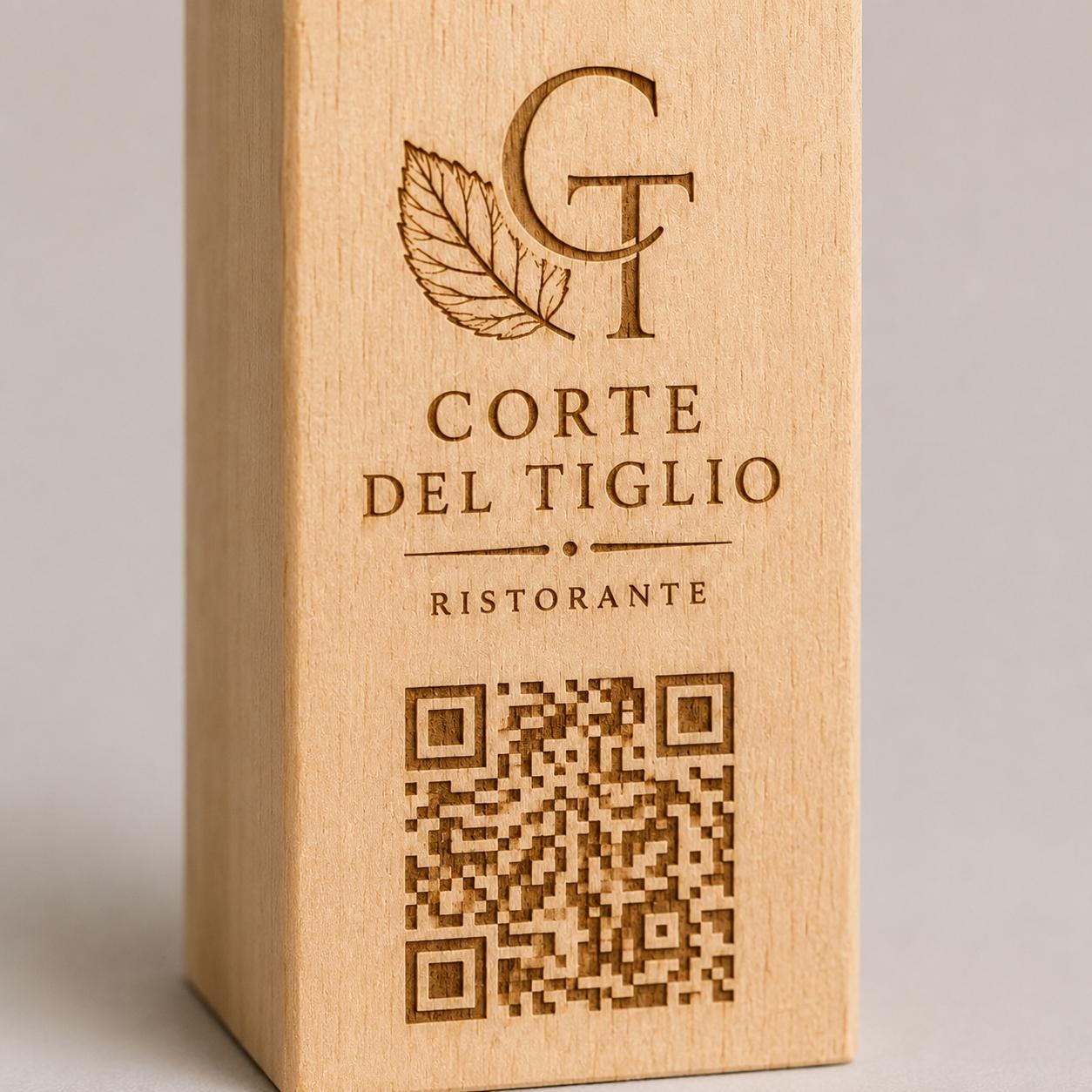 Blocchi di legno qr code grande legno di tiglio per intaglio, blocchetti di legno naturali qr code ecologico in legno, 15×5×5 cm