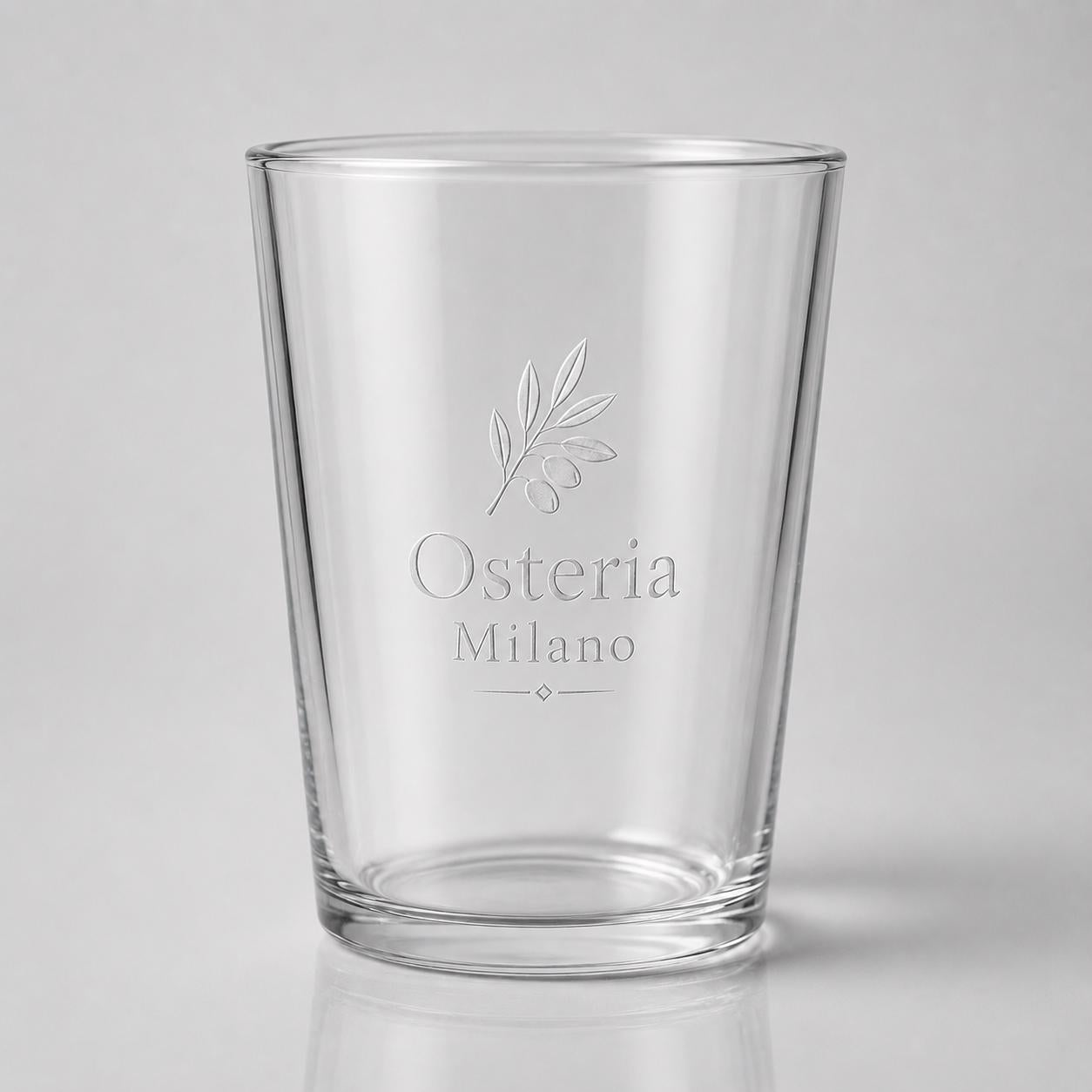 Set 12,48,96 pezzi bicchieri 50cl Personalizzati con Incisione Logo, Bicchieri in Vetro Incisi Ristorante Enoteca e Bar, bicchiere Regalo