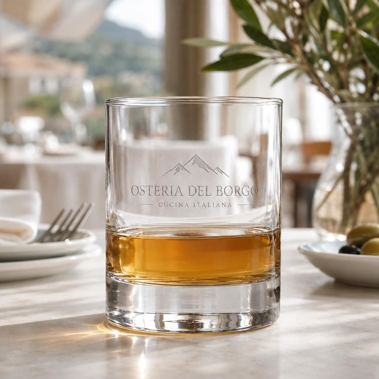 6 bicchieri bassi 20 cl in vetro - Uso professionale - Uso professionale - Ideale per amari e distillati , bar locali notturni, wine bar
