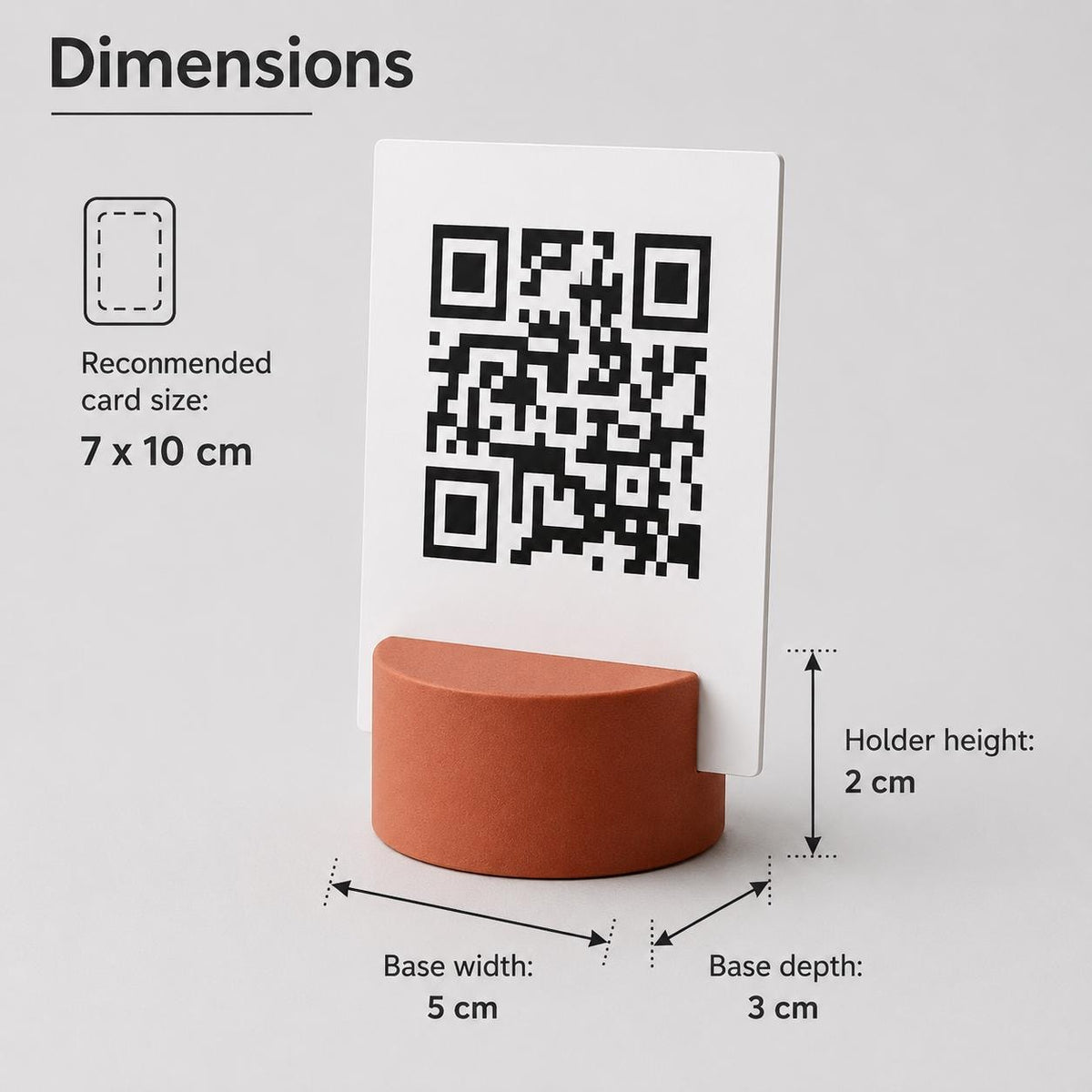 porta qr code 3d qr code Personalizzato per Ristorante e Bar Segnatavolo Menu Digitale Display QR 3d