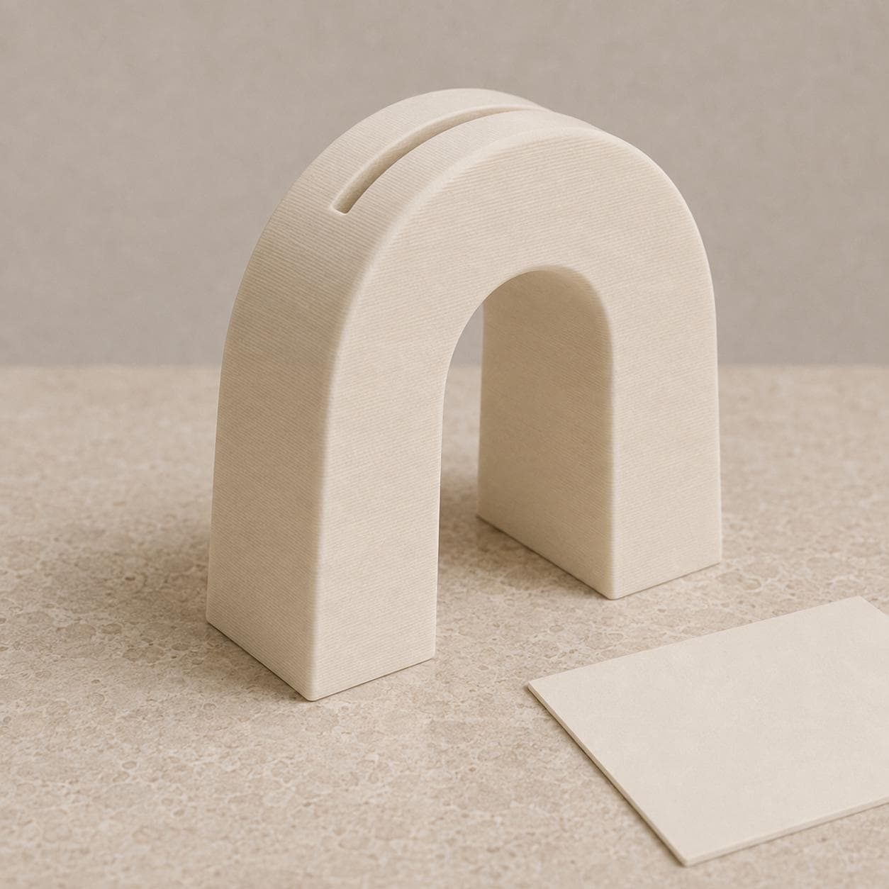 Set da 10 Portacartellini Moderni ad Arco in PLA | Supporti 3D per Ristoranti, Hotel e Buffet