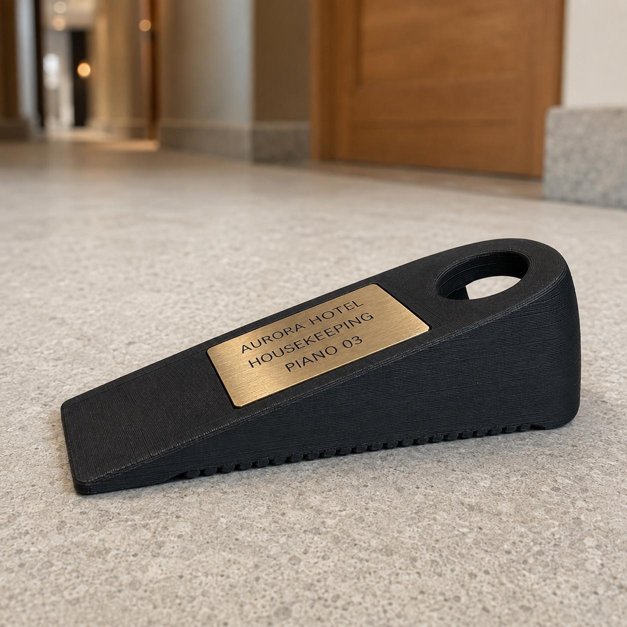 Set da 10 Fermaporta Housekeeping Personalizzati | PLA e Rowmark per Hotel