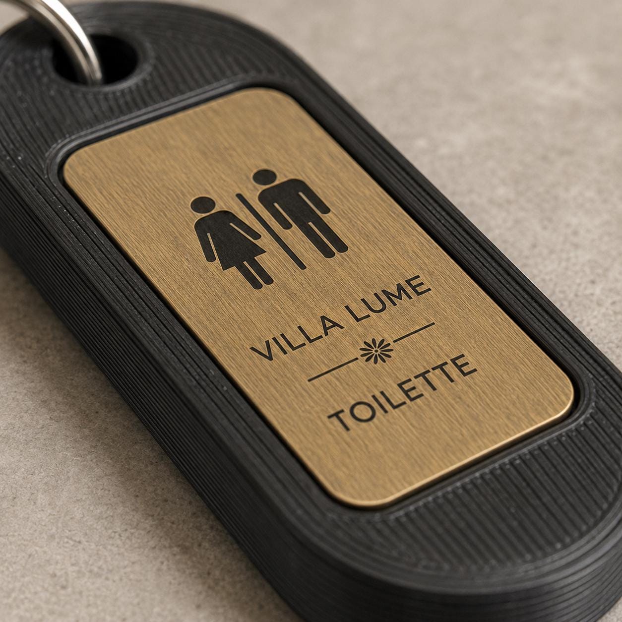 Set da 10 Portachiavi Toilette Personalizzati | PLA e Rowmark per Bar Ristoranti e Locali