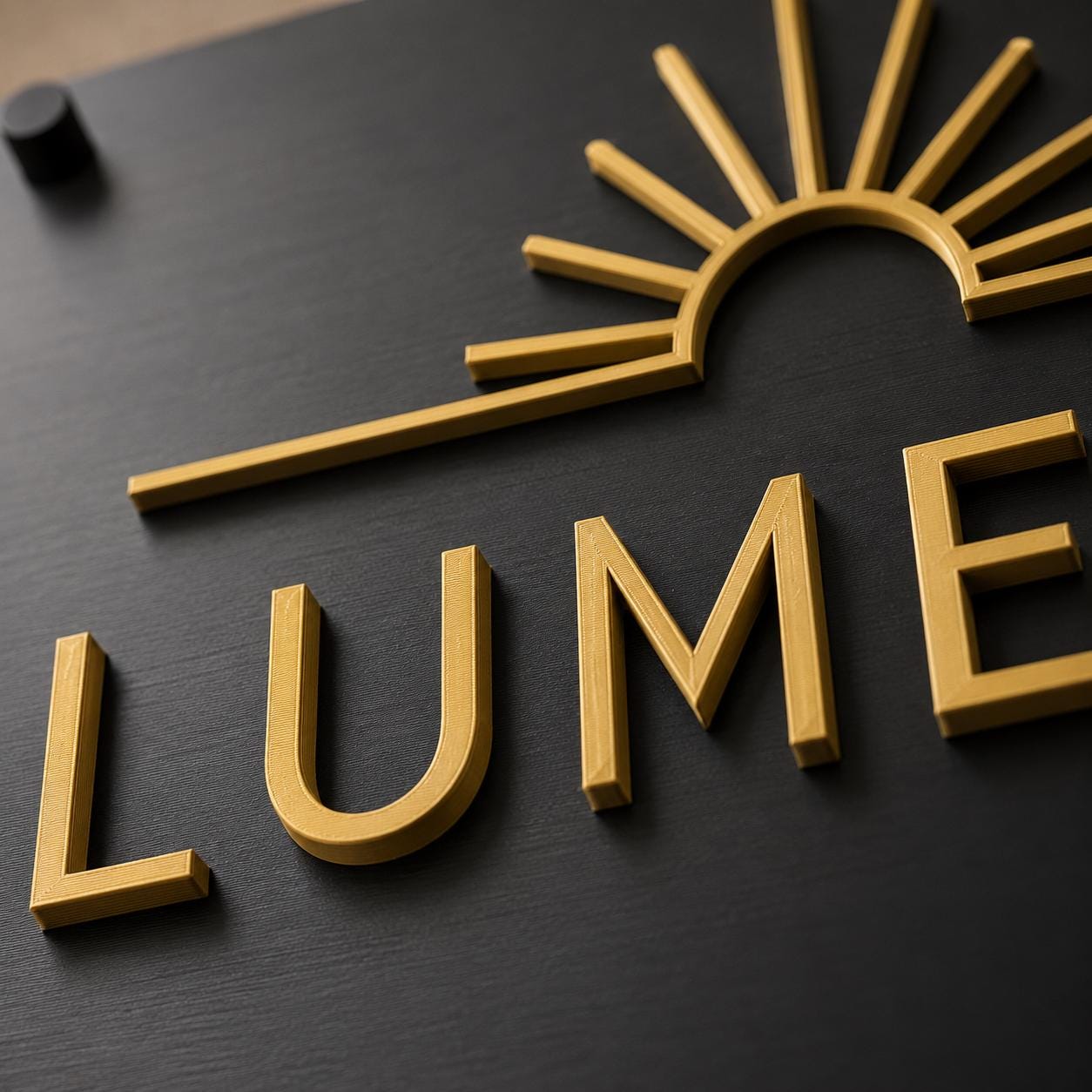 Logo Reception Personalizzato Linea Halo | Insegna con Logo e Lettere 3D per Hotel Spa Ufficio | Plexiglas e PLA